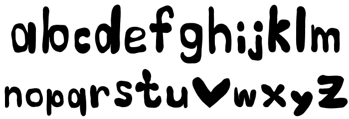 Cosmic Sans MSMM Font LOWERCASE