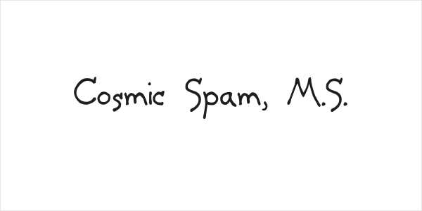 Cosmic Spam, M.S. Logo