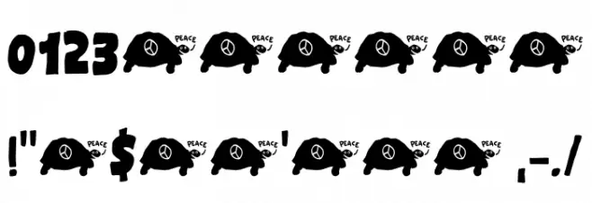 Cosmic Turtle DEMO Regular Font OTHER CHARS