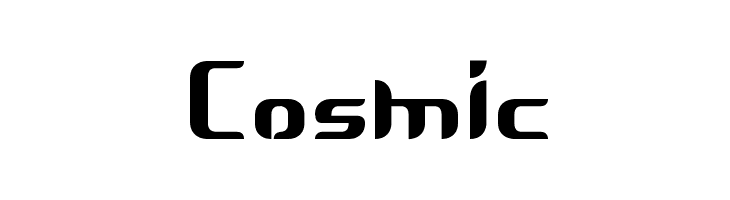 Cosmic Font