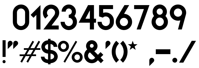 Cosmic Font OTHER CHARS