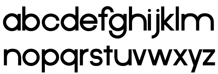 Cosmic Font LOWERCASE