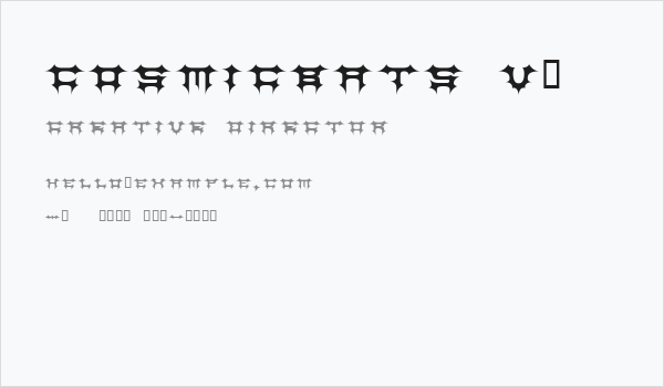 CosmicBats V1 Business Card