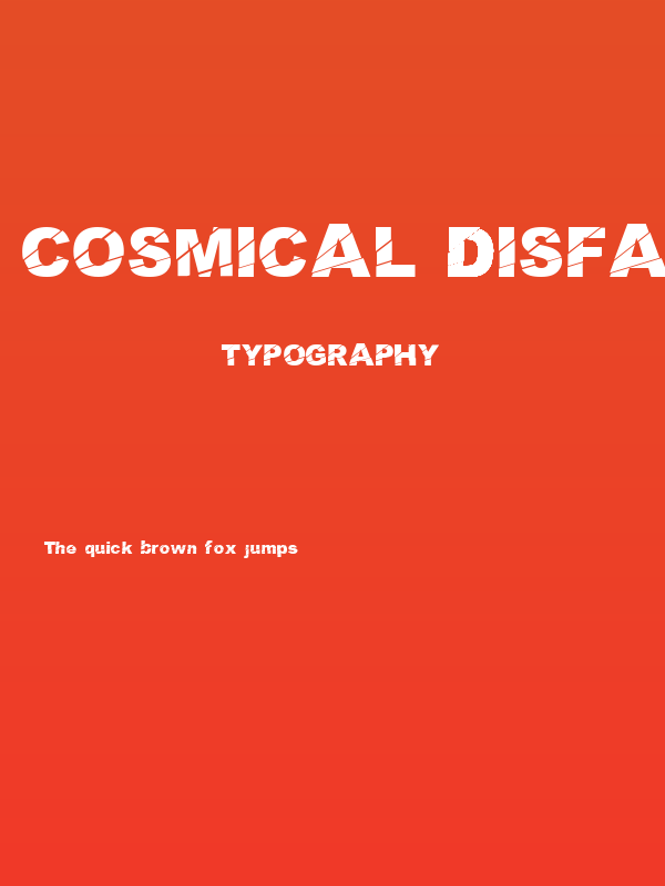 Cosmical disfase Cosmical disfase Poster