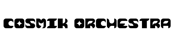 Cosmik Orchestra  font caratteri gratis