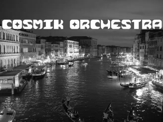 Cosmik Orchestra Font examples