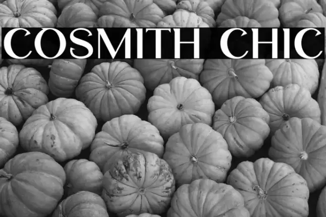 Cosmith Chic Font examples