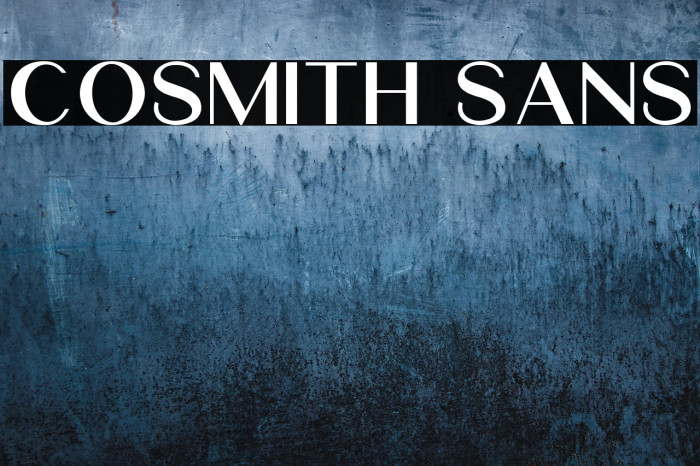 Cosmith Sans Example 1