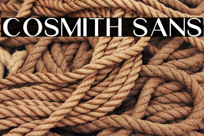 Cosmith Sans Example 2