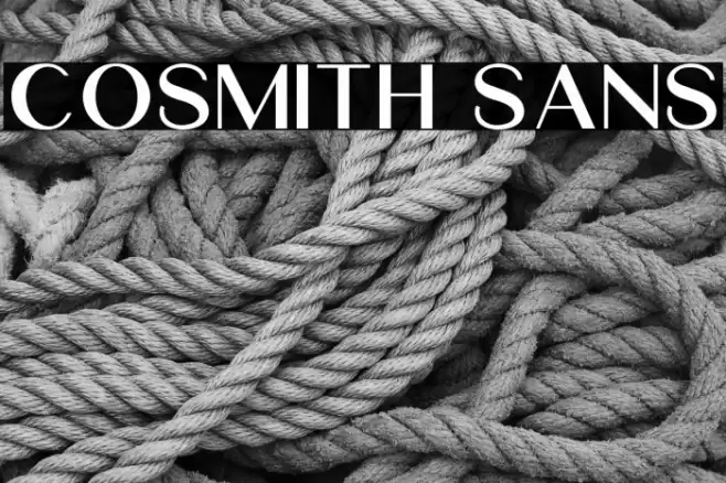 Cosmith Sans Font examples