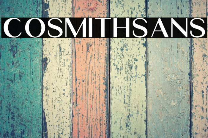 CosmithSans Example 1