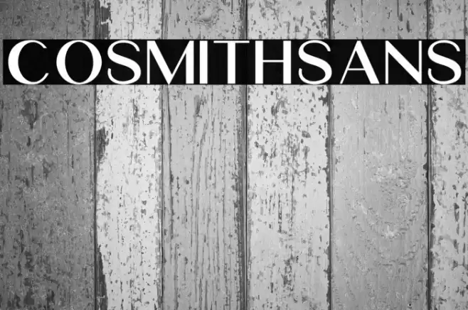 CosmithSans Font examples