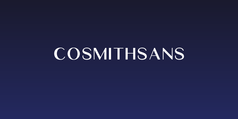CosmithSans Social Header