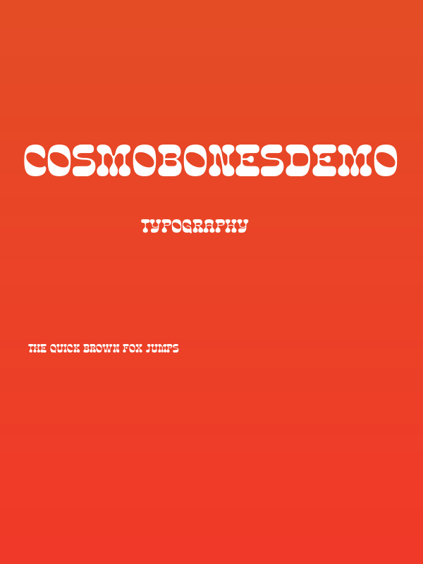 CosmoBonesDemo Poster
