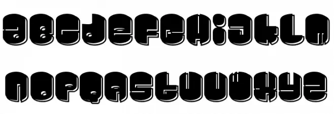 Cosmojunk Schriftart Groß