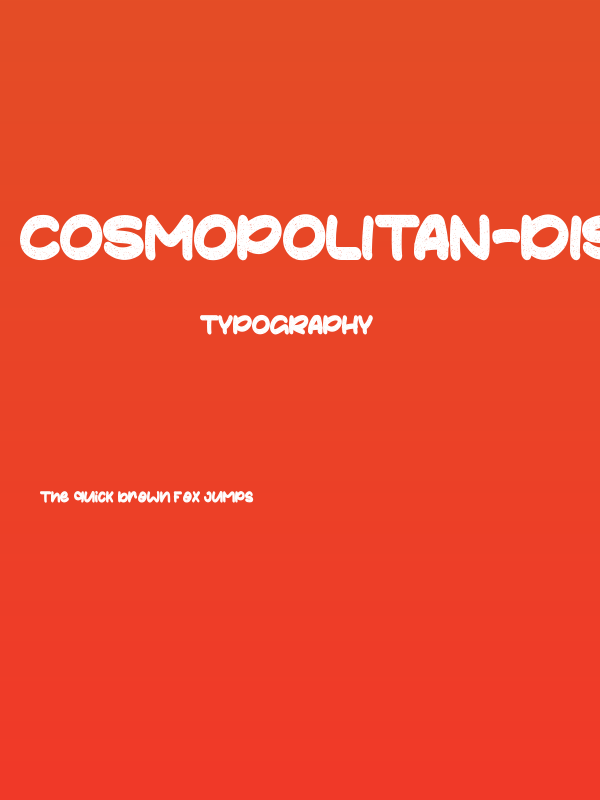 Cosmopolitan-Distressed Poster