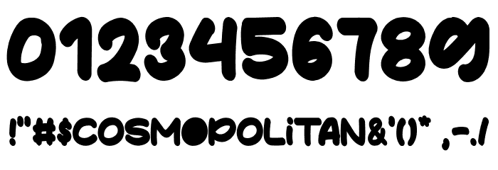 Cosmopolitan-Regular Font OTHER CHARS