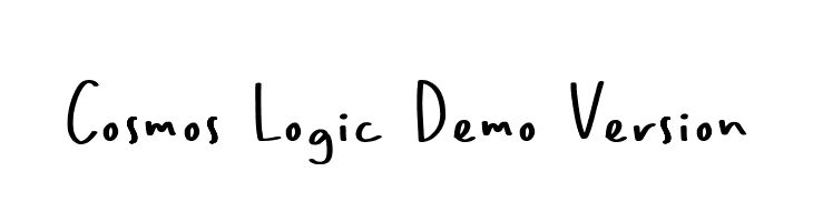 Cosmos Logic Demo Version  Frei Schriftart Herunterladen