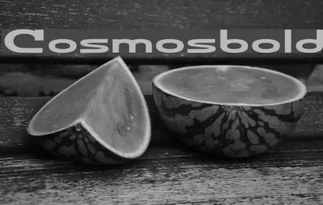 Cosmosbold Font examples