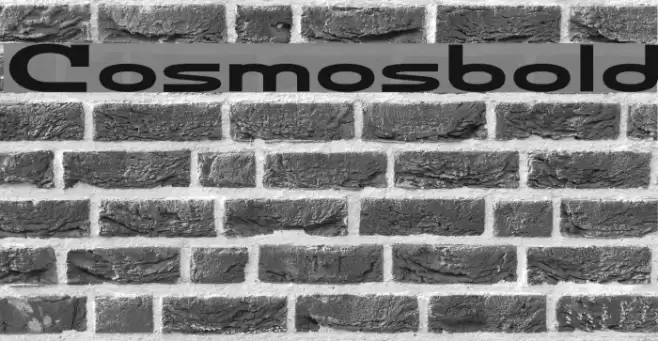 Cosmosbold Font examples