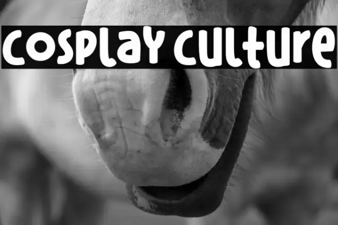 Cosplay Culture Font examples