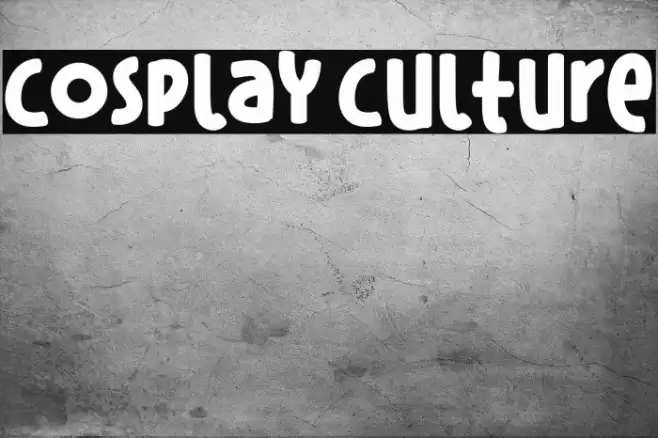Cosplay Culture Font examples