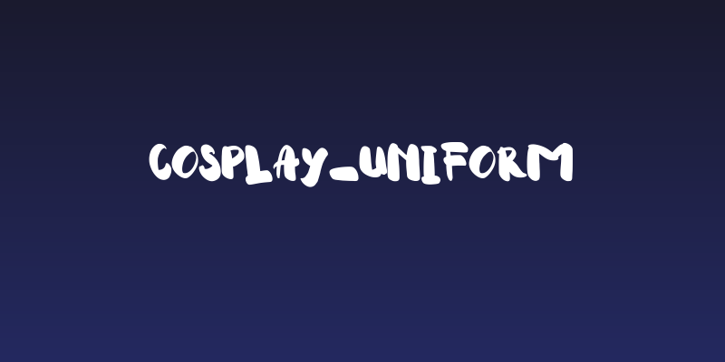Cosplay_Uniform Social Header