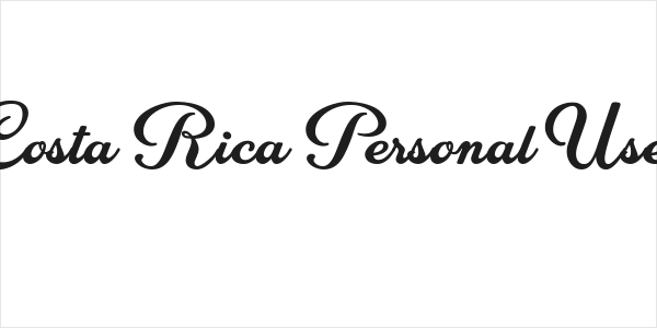 Costa Rica Personal Use Logo