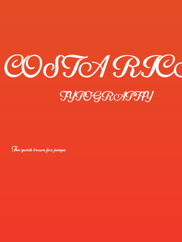 Costa Rica Personal Use Poster