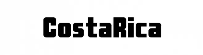 Costa Rica  font caratteri gratis