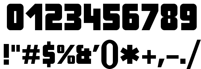 Costa Rica Font OTHER CHARS