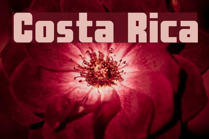 Costa Rica Font examples