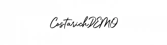 CostarichDEMO Font