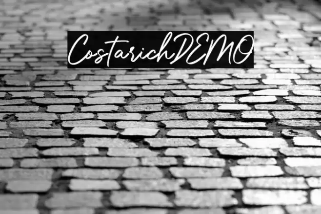 CostarichDEMO Font examples