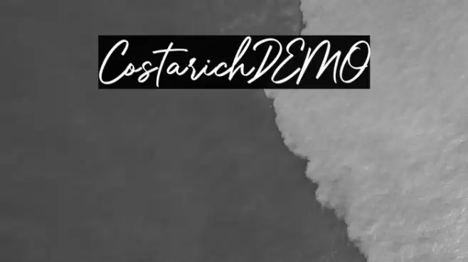 CostarichDEMO Font examples