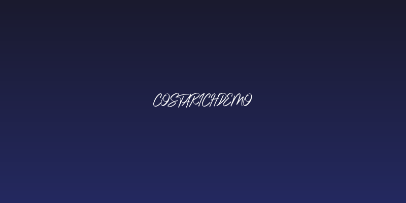 CostarichDEMO Social Header