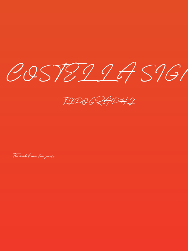 Costella Signature Poster