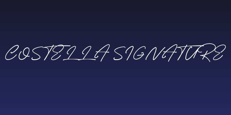 Costella Signature Social Header