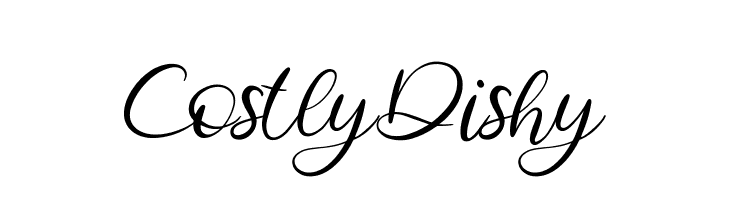 Costly Dishy  font caratteri gratis