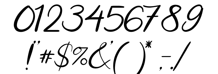 Costly Dishy Font OTHER CHARS