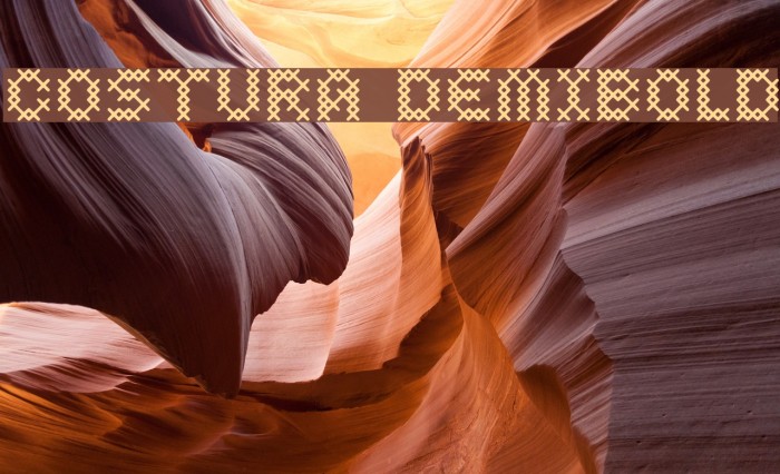 Costura DemiBold Font examples