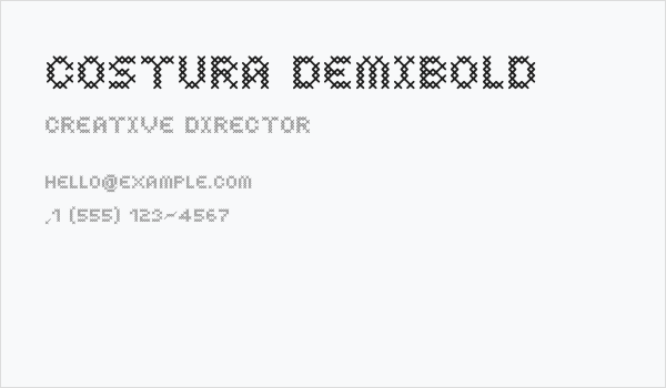 Costura DemiBold Business Card