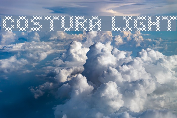 Costura Light Font examples
