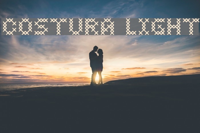 Costura Light Font examples