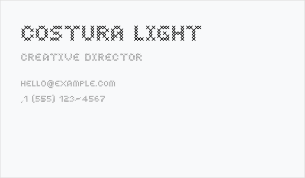 Costura Light Business Card