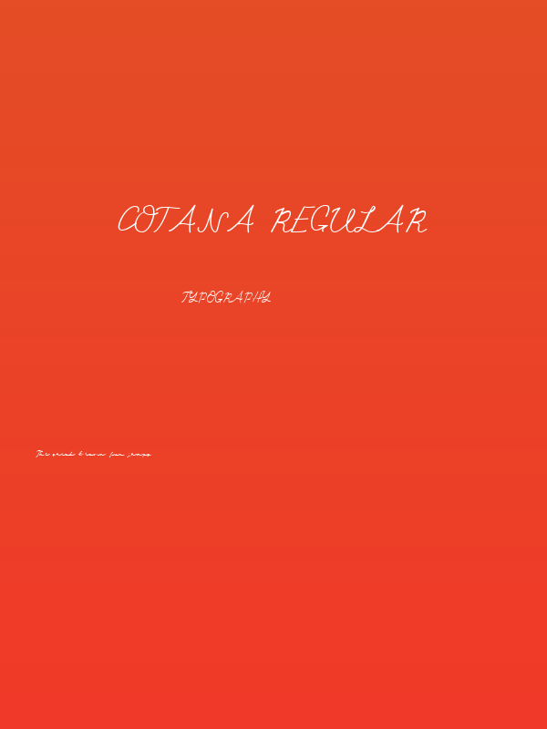 Cotana Regular Poster