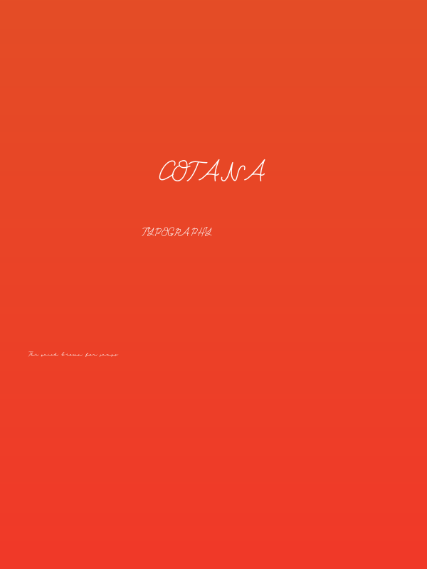 Cotana Poster