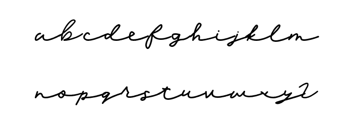 Cotana Font LOWERCASE