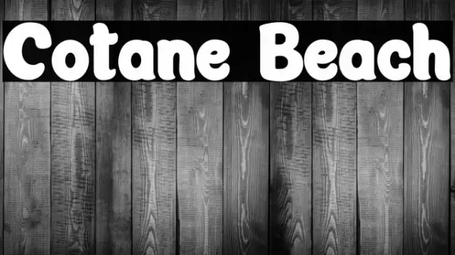 Cotane Beach フォント examples