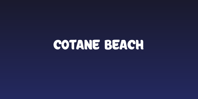 Cotane Beach Social Header
